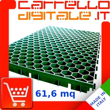 Griglia Salvaprato MADE IN ITALY Piastrella Grigliato Carrabile Plastica 0,88mq