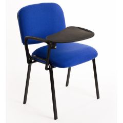 Sedia Imbottita Impilabile in Tessuto BLU - Ufficio Riunione Sala con Ribaltina Conferenze 