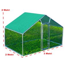 Gabbia per animali da esterno - Recinto per Polli 3 x 2m x 2m H  - 6 mq  - 50Kg