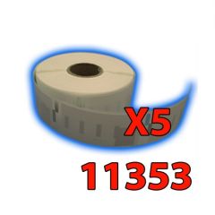 Etichette Compatibili con Dymo 11353 Bixolon Seiko 5 Rotoli