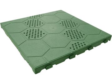 Kit Piastrelle pavimento resina verde drenante per Box In Acciaio Zincato Casetta da Giardino 1.75 x 1.85 m - NTK0062/V/W