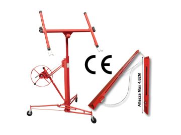 Carrello Alzalastre per Cartongesso, Alza Lastre Solleva Pannelli + Estensione - Prolunga 