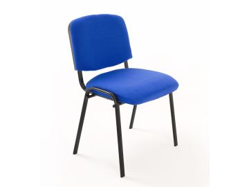 Sedia Imbottita Impilabile in Tessuto BLU - Ufficio Riunione