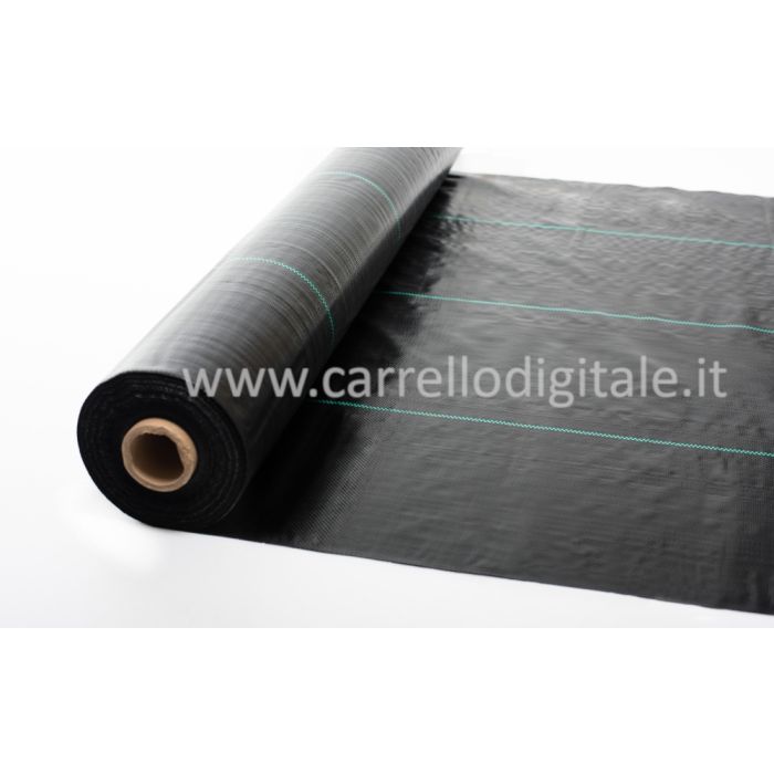 Telo professionale per pacciamatura anti alga/ erbacce in polipropilene 210cm x 40m - 100gr/mq