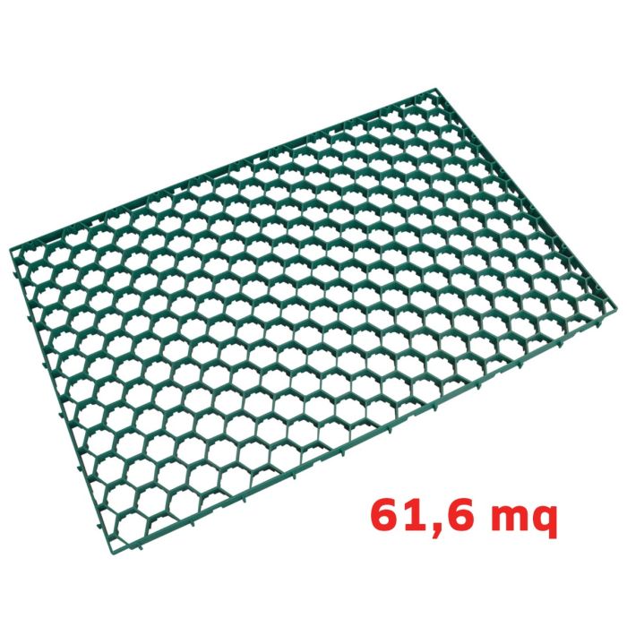 Griglia Salvaprato MADE IN ITALY Piastrella Grigliato Carrabile Plastica 61.60 mq