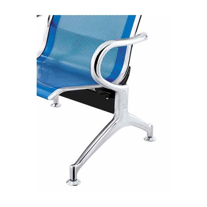 Panca per sala d’attesa, ufficio, studio, a 1 posto in acciaio - COLORE BLU