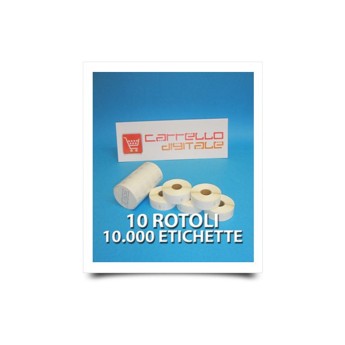 Etichette Compatibili con Dymo 11353 Bixolon Seiko 10 Rotoli
