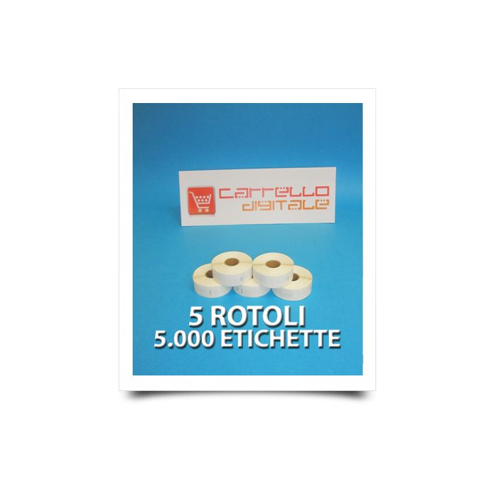 Etichette Compatibili con Dymo 11353 Bixolon Seiko 5 Rotoli