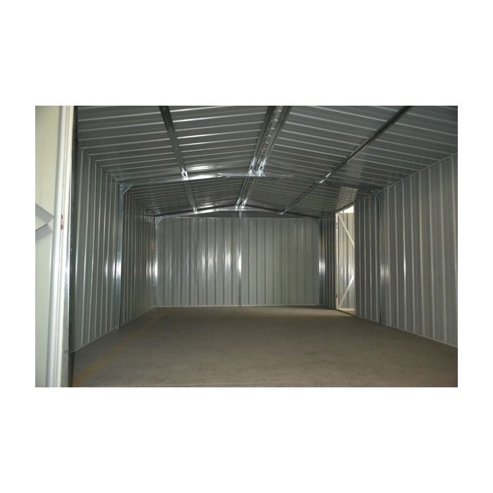 Box in Acciaio Zincato 3.60 x 6.00 m x h2.30 m - 346 KG - 21 metri quadri - VERDE