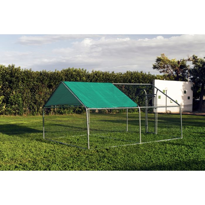 Gabbia per animali da esterno - Recinto per Polli 3 x 4m x 2m H  - 12 mq - 73Kg