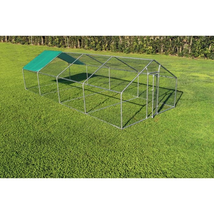 Gabbia per animali da esterno - Recinto per Polli 3 x 8m x 2m H  - 24 mq - 117Kg
