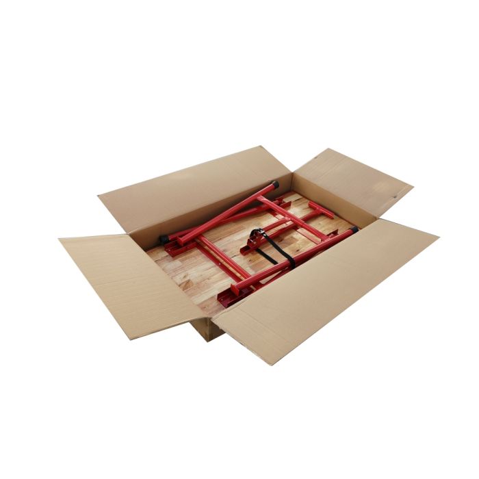Banco tavolo lavoro pieghevole in legno e acciaio officina fai da te Dimensioni 120 x 62,5 x 83 cm 