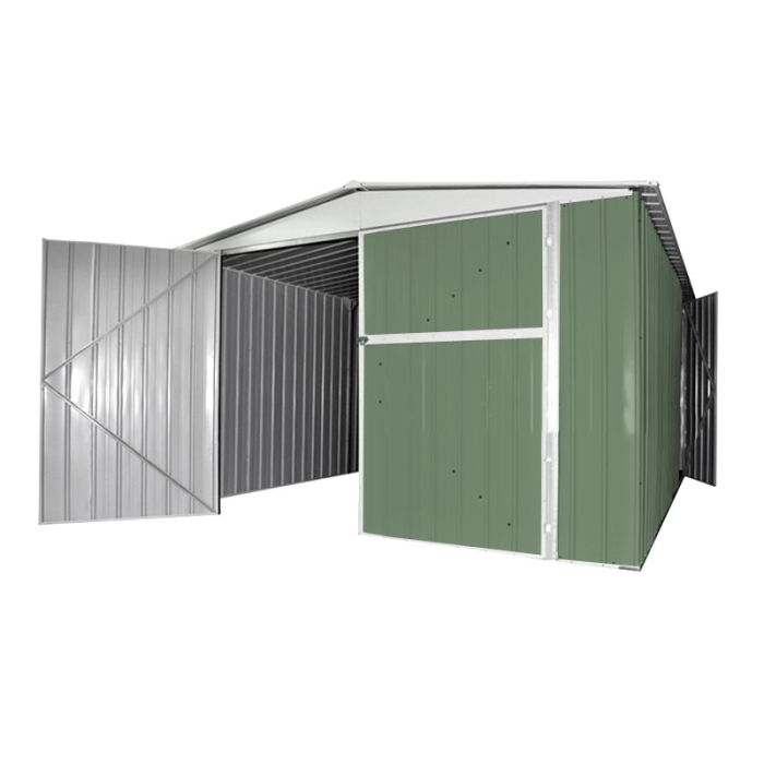Box in Acciaio Zincato 3.60 x 5.14 m x h2.30 m - 320 KG - 18 metri quadri - VERDE