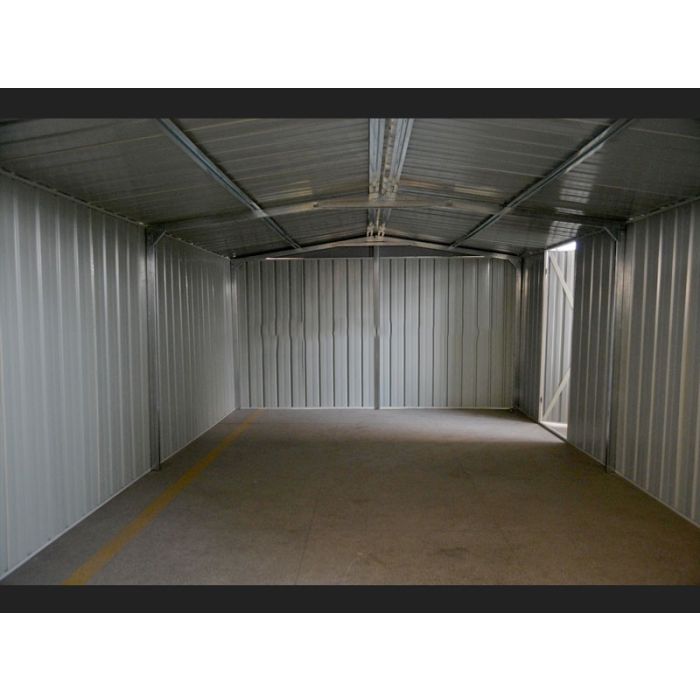 Box in Acciaio Zincato 3.60 x 5.14 m x h2.30 m - 320 KG - 18 metri quadri - BIANCO