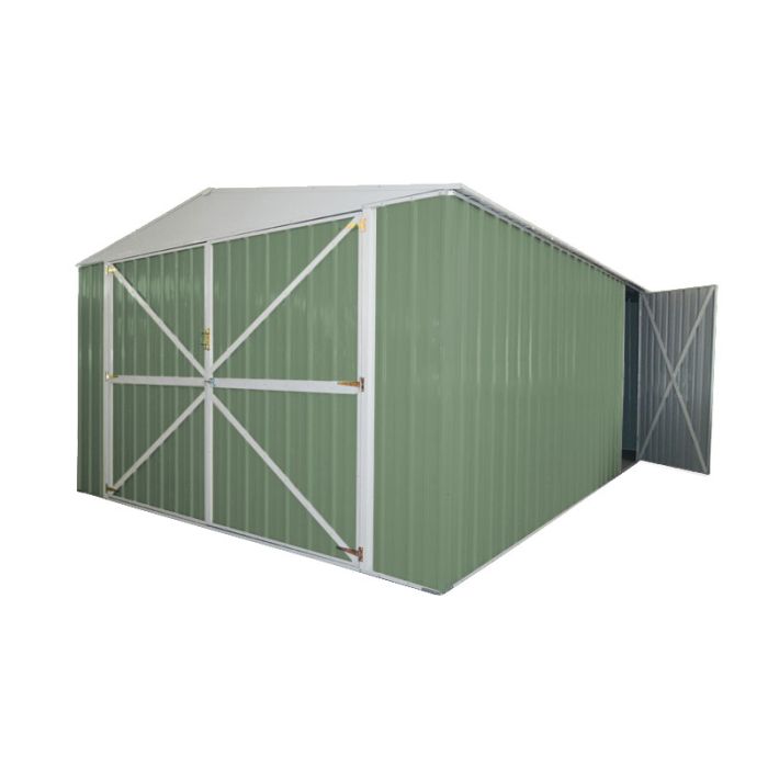 Box in Acciaio Zincato 3.60 x 6.00 m x h2.30 m - 346 KG - 21 metri quadri - VERDE
