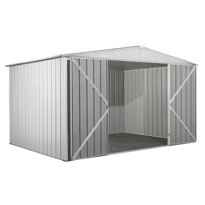Box in Acciaio Zincato 3.60 x 2.60 m x h2.12 m  - 130 KG - 9,1 metri quadri - BIANCO