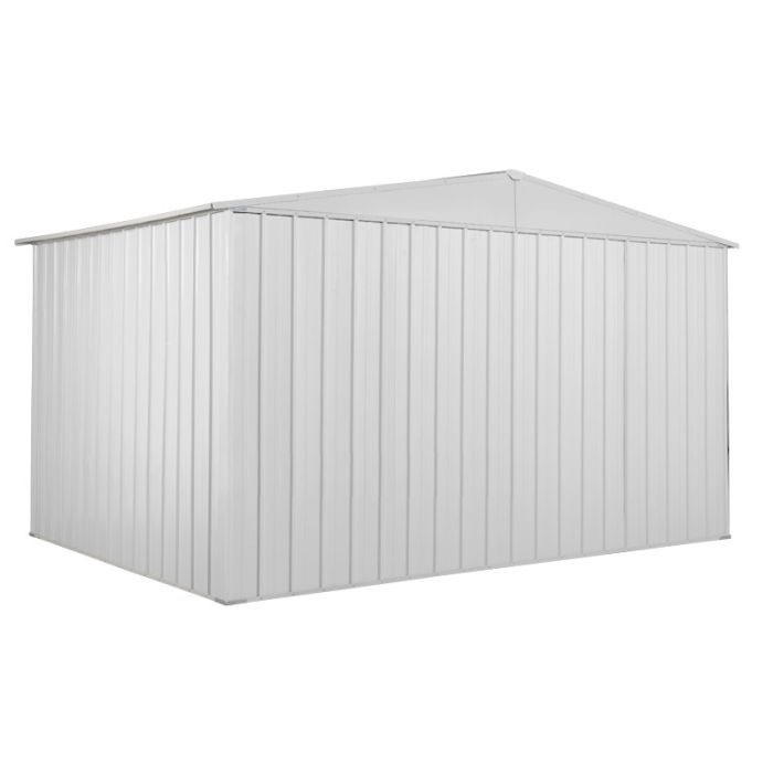Box in Acciaio Zincato 3.60 x 2.60 m x h2.12 m  - 130 KG - 9,1 metri quadri - BIANCO