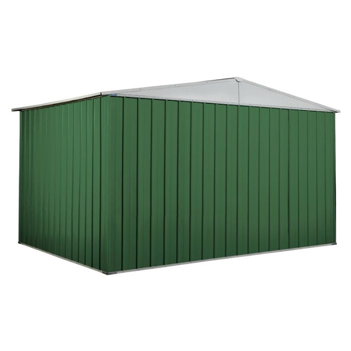 Box in Acciaio Zincato 3.60 x 2.60 m x h2.12 m - 130 KG - 9,1 metri quadri - VERDE 