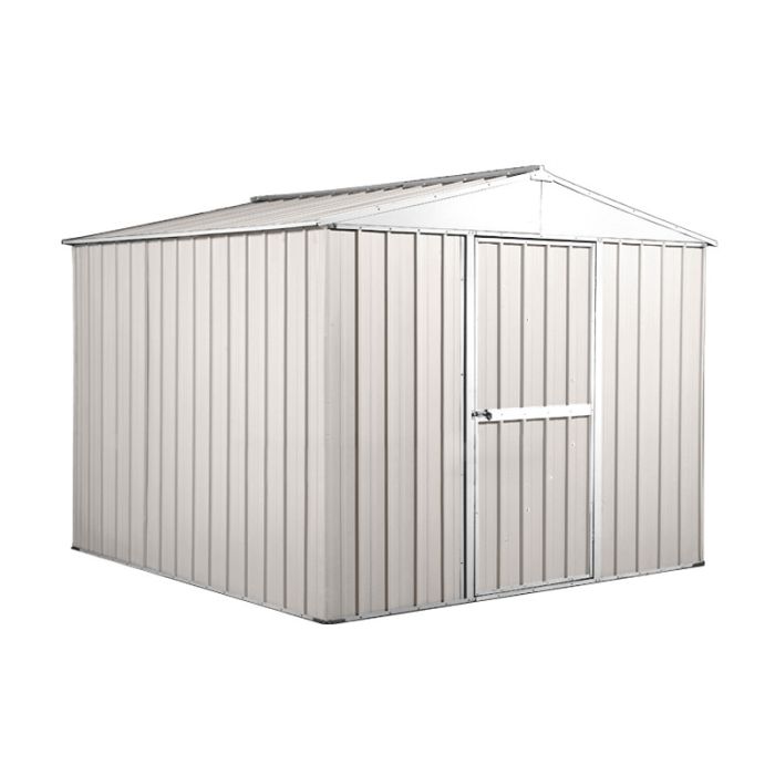 Box in Acciaio Zincato 2.76 x 2.60 m x h2.12 m - 110 KG – 6,76 metri quadri - BIANCO