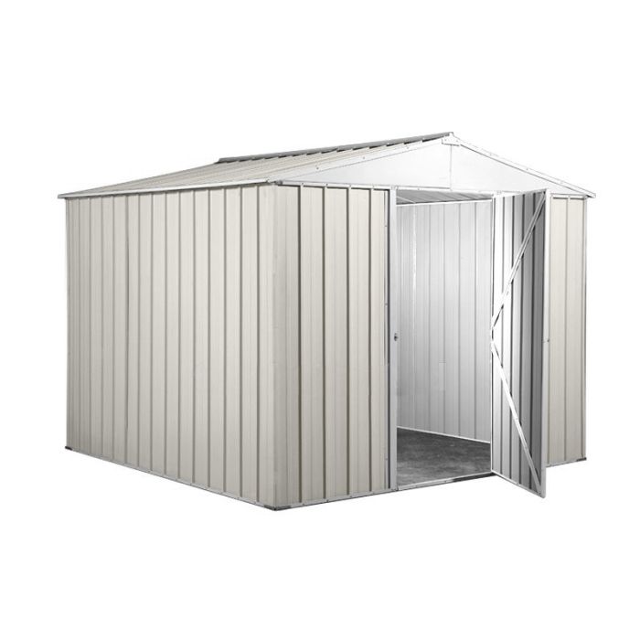 Box in Acciaio Zincato 2.76 x 2.60 m x h2.12 m - 110 KG – 6,76 metri quadri - BIANCO