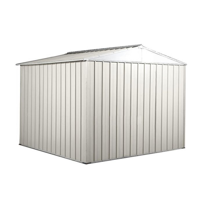 Box in Acciaio Zincato 2.76 x 2.60 m x h2.12 m - 110 KG – 6,76 metri quadri - BIANCO