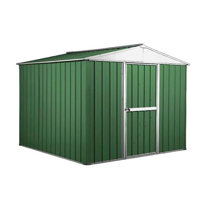 Box in Acciaio Zincato 2.76 x 2.60 m x h2.12 m - 110 KG – 7,2 metri quadri - VERDE 