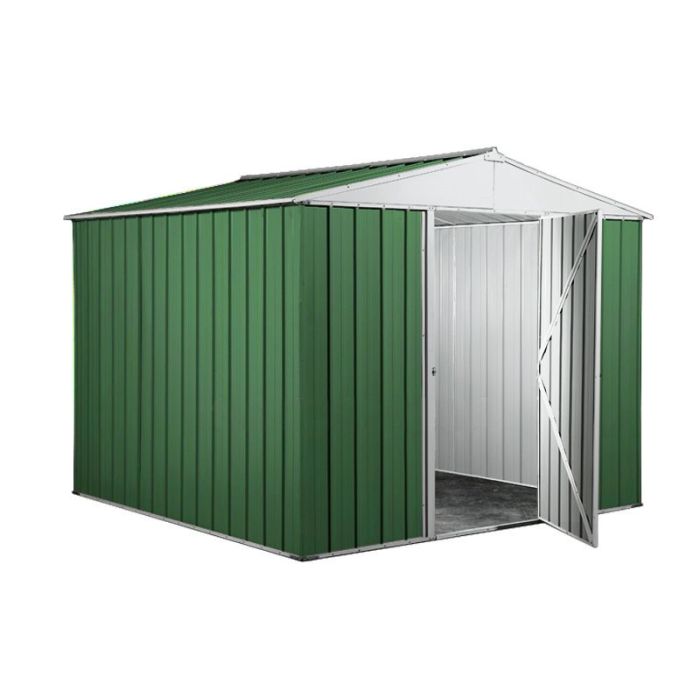 Box in Acciaio Zincato 2.76 x 2.60 m x h2.12 m - 110 KG – 7,2 metri quadri - VERDE 