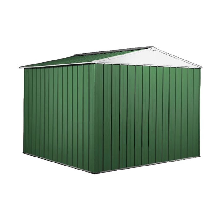 Box in Acciaio Zincato 2.76 x 2.60 m x h2.12 m - 110 KG – 7,2 metri quadri - VERDE 