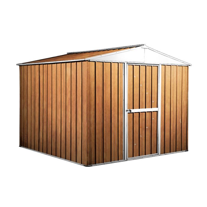 Box in Acciaio Zincato 2.76 x 2.60 m x h2.12 m - 110 KG – 7,2 metri quadri - LEGNO