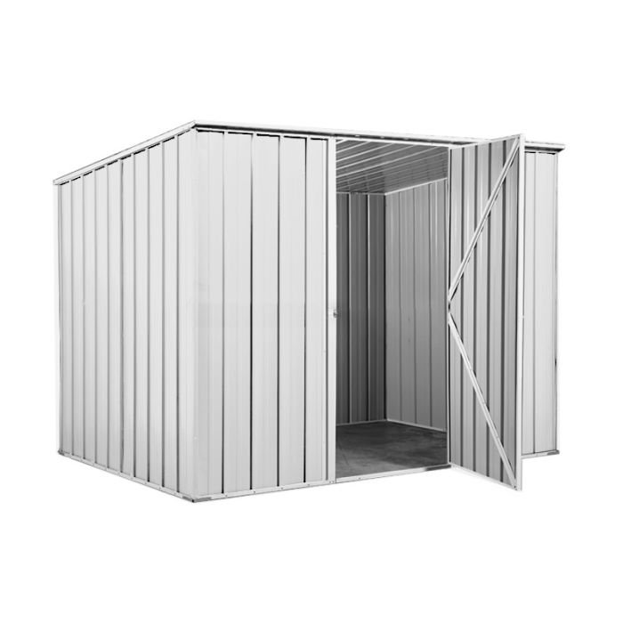Box in Acciaio Zincato 2.60 x 1.85 m x h1.92 m - 85 KG – 4,55 metri quadri - BIANCO