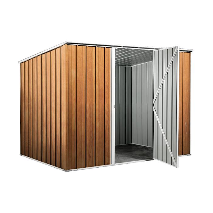 Box in Acciaio Zincato 2.60 x 1.85 m x h1.92 m - 85 KG – 4,8 metri quadri - LEGNO