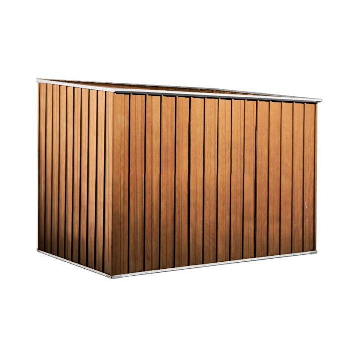 Box in Acciaio Zincato 2.60 x 1.85 m x h1.92 m - 85 KG – 4,8 metri quadri - LEGNO