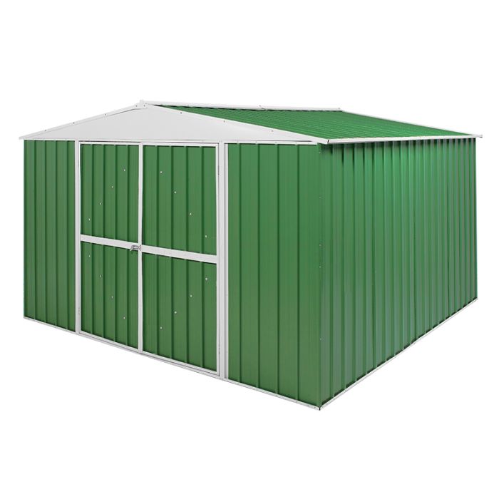 Box in Acciaio Zincato 3.60 x 3.45 m x h2.12 m - 150 KG – 12,25 metri quadri - VERDE