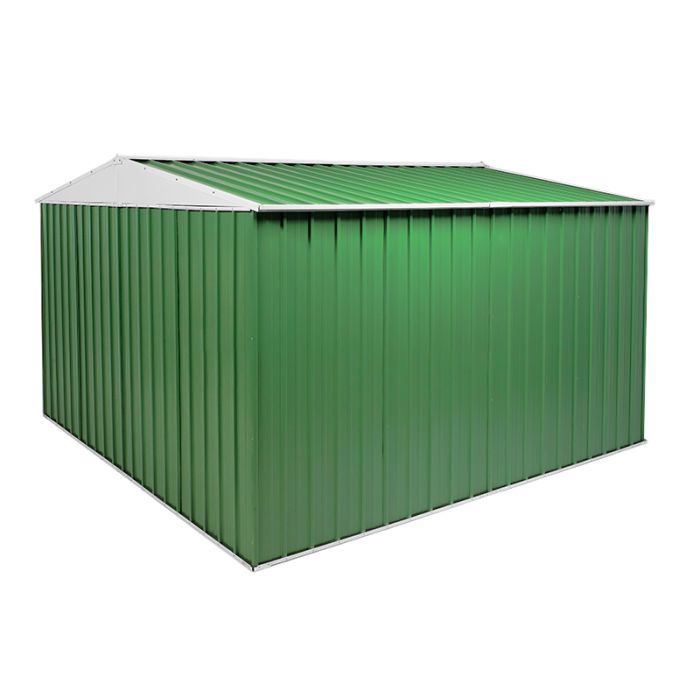 Box in Acciaio Zincato 3.60 x 3.45 m x h2.12 m - 150 KG – 12,25 metri quadri - VERDE