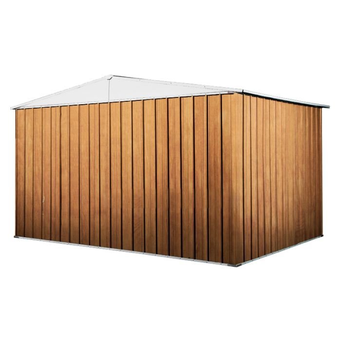 Box in Acciaio Zincato 3.60 x 3.45 m x h2.12 m - 150 KG – 12,25 metri quadri - LEGNO