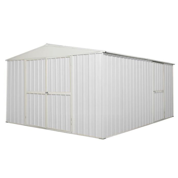 Box in Acciaio Zincato 3.60 x 4.30 m x h2.10 m - 185 KG - 15 metri quadri - BIANCO 