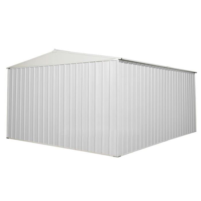 Box in Acciaio Zincato 3.60 x 4.30 m x h2.10 m - 185 KG - 15 metri quadri - BIANCO 