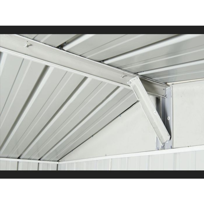 Box in Acciaio Zincato 3.60 x 4.30 m x h2.10 m - 185 KG - 15 metri quadri - VERDE