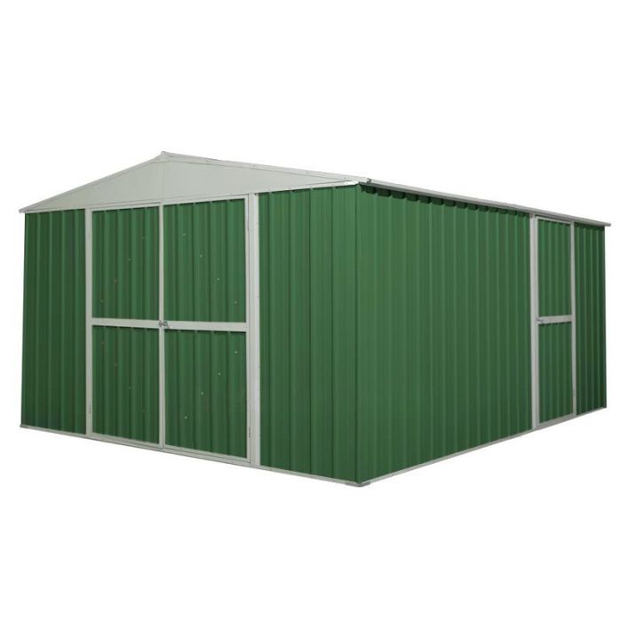 Box in Acciaio Zincato 3.60 x 4.30 m x h2.10 m - 185 KG - 15 metri quadri - VERDE