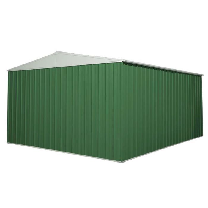 Box in Acciaio Zincato 3.60 x 4.30 m x h2.10 m - 185 KG - 15 metri quadri - VERDE