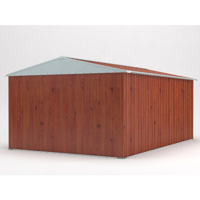 Box in Acciaio Zincato 3.60 x 4.30 m x h2.10 m - 185 KG - 15 metri quadri - LEGNO