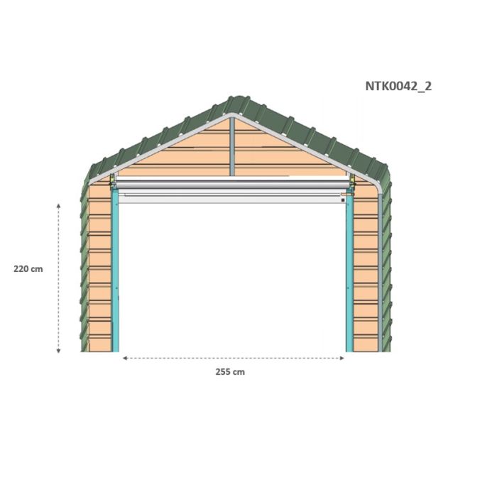 Box in Acciaio Zincato 3.60 x 9.14 m x h 3.15 m - 655 KG - 32.9 metri quadri - BEIGE
