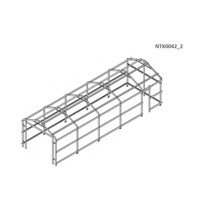 Box in Acciaio Zincato 3.60 x 9.14 m x h 3.15 m - 655 KG - 32.9 metri quadri - VERDE