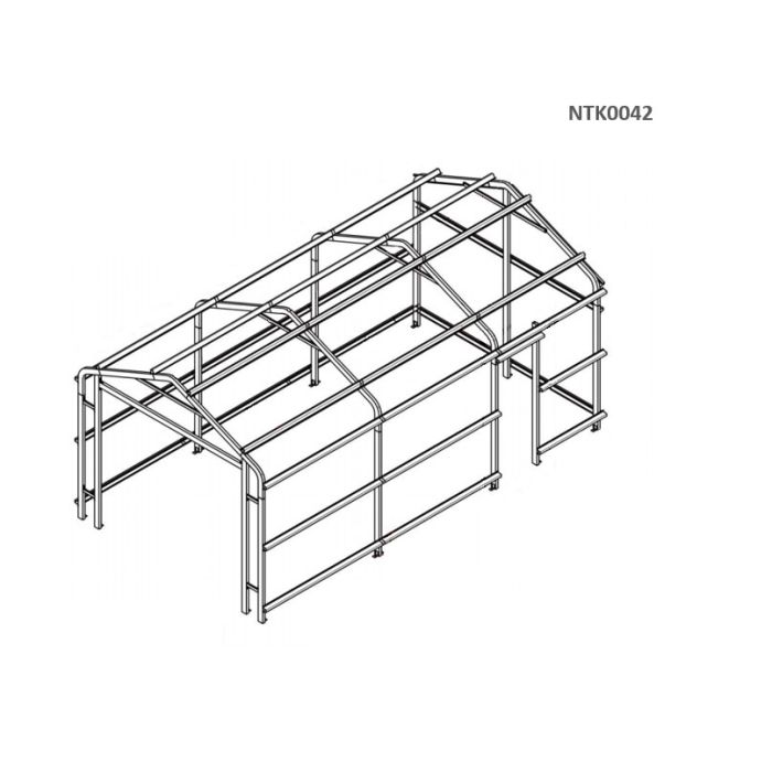 Box in Acciaio Zincato 3.60 x 6.10 m x h 3.15 m - 470 KG - 21.96 metri quadri - LEGNO