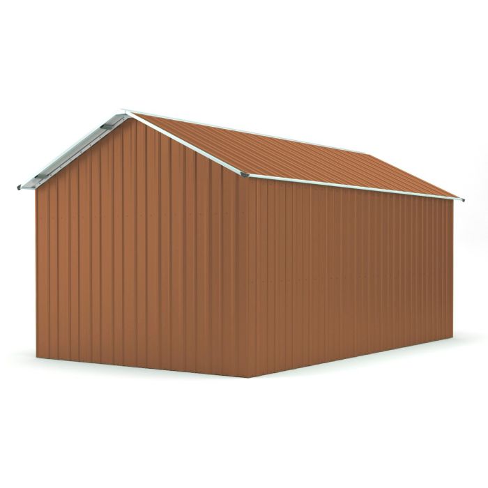 Box in Acciaio Zincato 3.60 x 7.62 m x h 3.15 m - 562 KG - 27.43 metri quadri - LEGNO