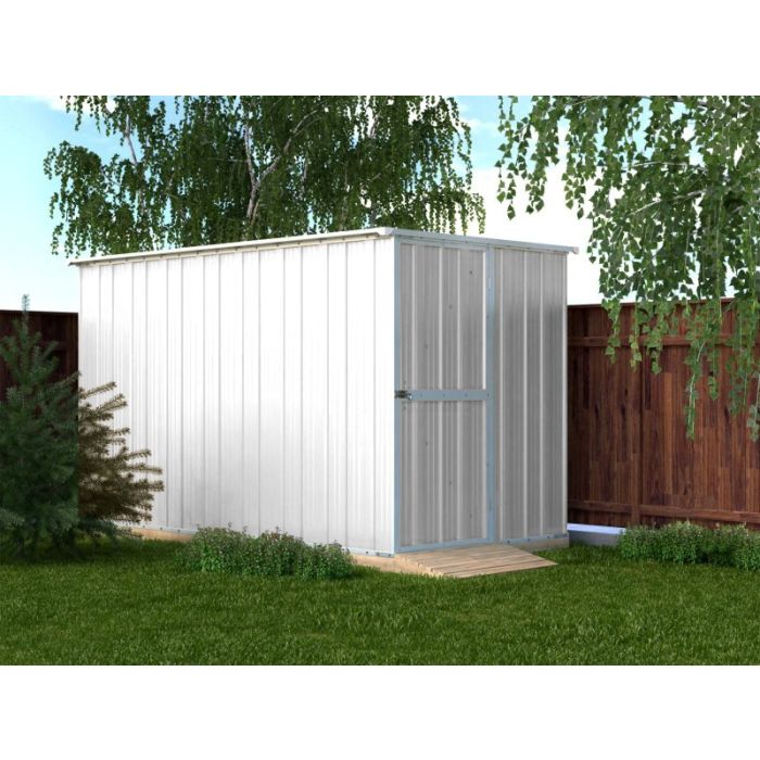 Box in Acciaio Zincato 1.75 x 3.07 m x h1.82 m - 95 KG - 5,4 metri quadri - BIANCO 