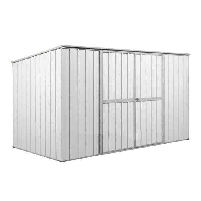 Box in Acciaio Zincato 3.45 x 1.86 m x h1.92 m - 98 KG – 6,0 metri quadri - BIANCO
