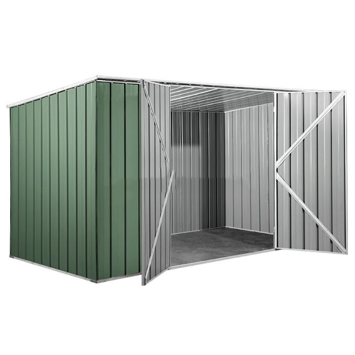 Box in Acciaio Zincato 3.45 x 1.86 m x h1.92 m - 98 KG – 6,0 metri quadri - VERDE