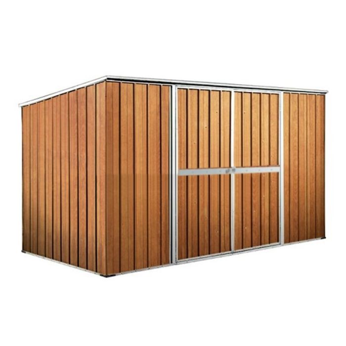 Box in Acciaio Zincato 3.45 x 1.86 m x h1.92 m - 98 KG – 6,0 metri quadri - LEGNO