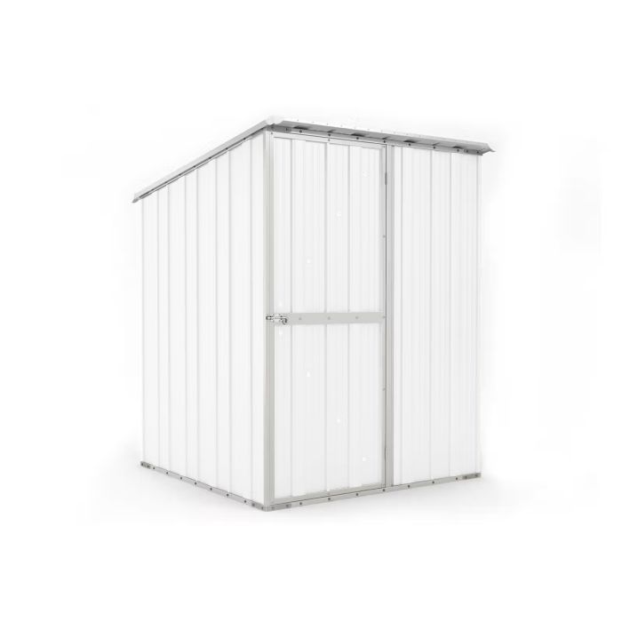 Box in Acciaio Zincato Casetta da Giardino in Lamiera 1.55 x 1.75 m x h2.02 m - 60 KG – 2.71 metri quadri - BIANCO